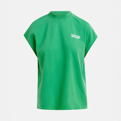 ESSENTIEL ANTWERP Halarm Sleeveless T-Shirt in Pine Needle