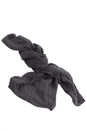 Hemp Scarf in Anthracite