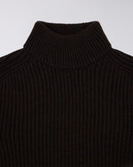 Roni High Collar Sweater in Dark Brown