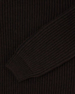 Roni High Collar Sweater in Dark Brown