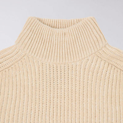 Roni High Collar Sweater in Beige