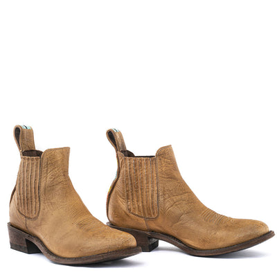 MEXICANA Indian Bone Vesuvio Boots in Tan