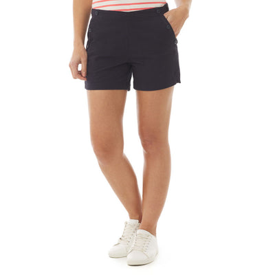 Isy Cotton Shorts in Navy