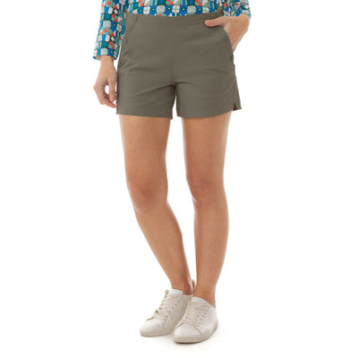 Isy Cotton Shorts in Khaki