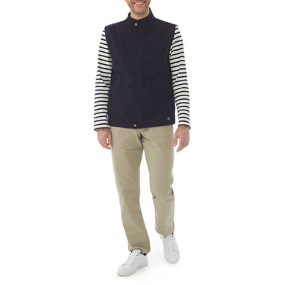 MOUSQUETON Jileten Multi Pocket Gilet in Navy