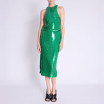 Jamy Sequin Skirt in Green