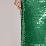 Jamy Sequin Skirt in Green