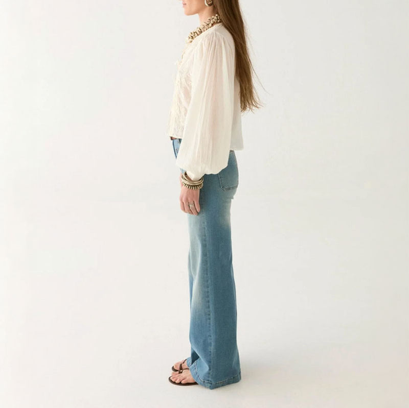 MAISON HOTEL Ludovica Blouse in Pearl