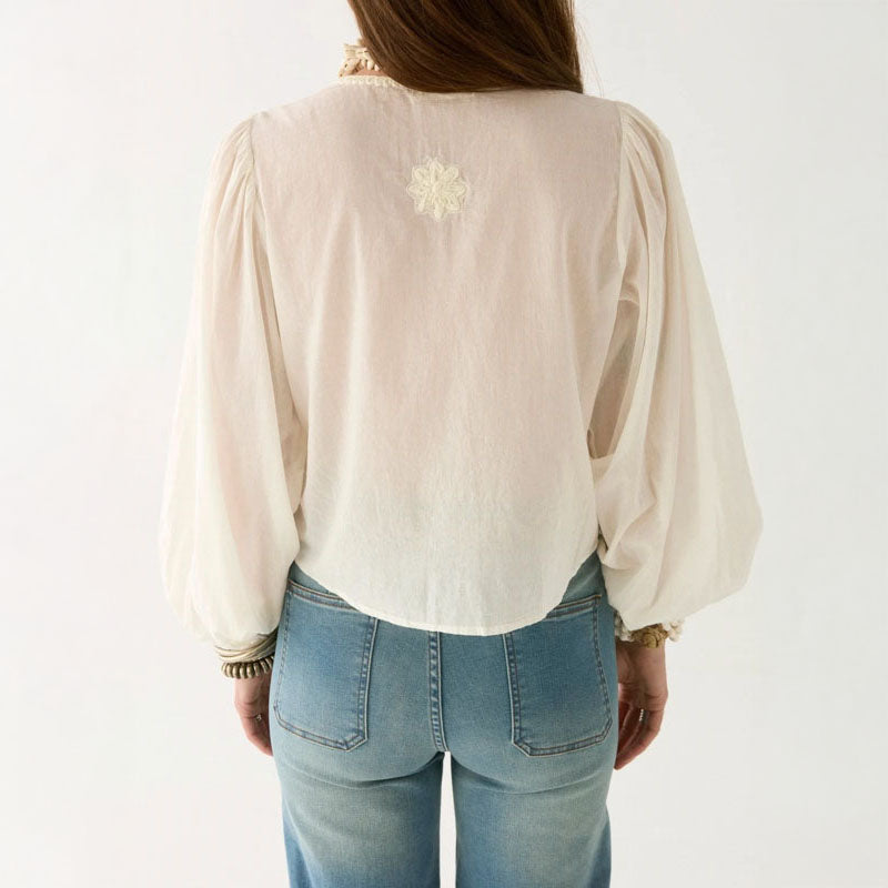 MAISON HOTEL Ludovica Blouse in Pearl