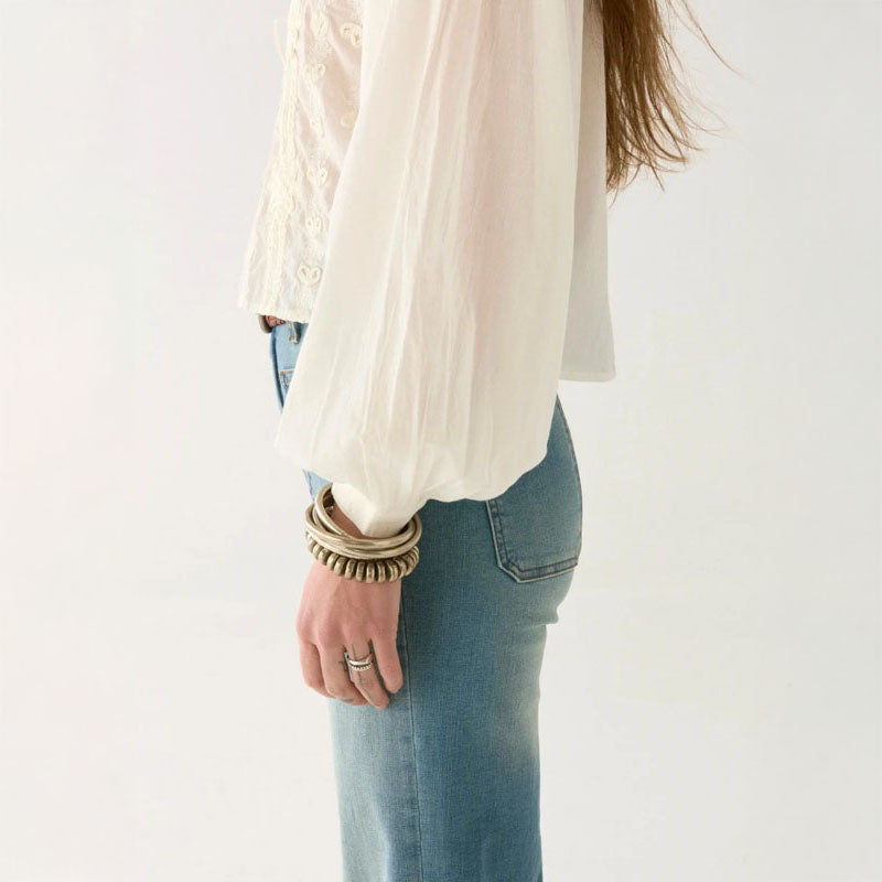 MAISON HOTEL Ludovica Blouse in Pearl