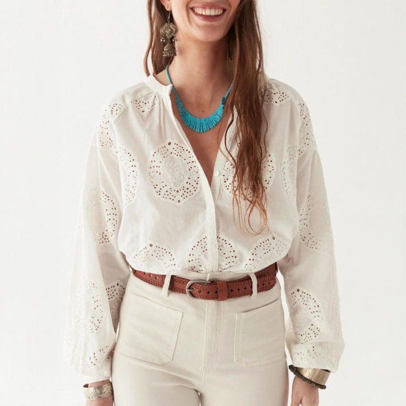 MAISON HOTEL Margaret Blouse in Off White