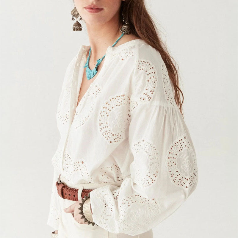 MAISON HOTEL Margaret Blouse in Off White