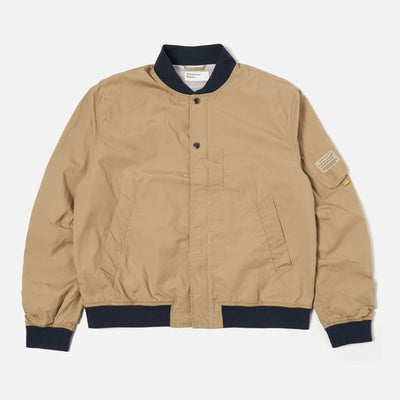 UNIVERSAL WORKS NS Bomber Jacket in Sand