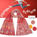 Olympe Scarf in Acerola Red