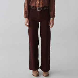 Paula Denim pant in Brick Brown