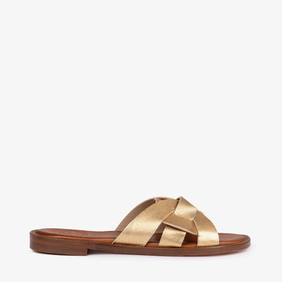 PENELOPE CHILVERS Basque Metallic Sandal in Gold