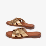 PENELOPE CHILVERS Basque Metallic Sandal in Gold