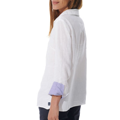 Rezal Linen Blouse in White