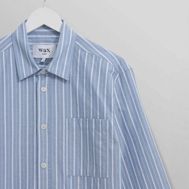 WAX LONDON Rove Shirt in Blue