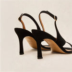 RIVECOUR Sandal 798 Suede Heel in Black