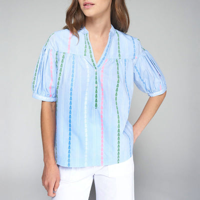 VILAGALLO Ilania Shirt in Blue