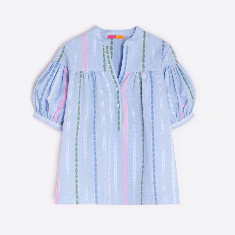 VILAGALLO Ilania Shirt in Blue