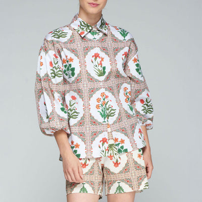 VILAGALLO Manga Shirt in Floral