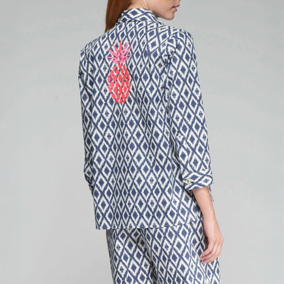 VILAGALLO Poline Shirt in Ikat Print