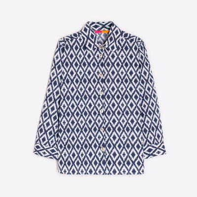 VILAGALLO Poline Shirt in Ikat Print