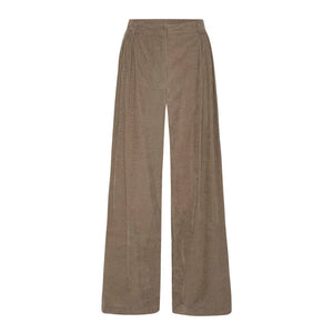 Tailor Cord Wide Leg Trousers in Walnut