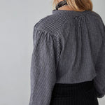 Truffaut Striped Blouse in Indigo