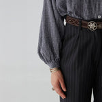 Truffaut Striped Blouse in Indigo