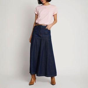 Tuxya Denim Skirt in Indigo