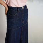 Tuxya Denim Skirt in Indigo