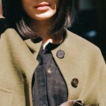 Cardigan With Pockets in Olive