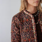 Wilson Patterned Jacket in Black/Red