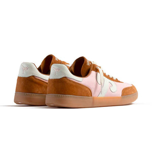 Womens Gong Sneakers in Pink/Camel