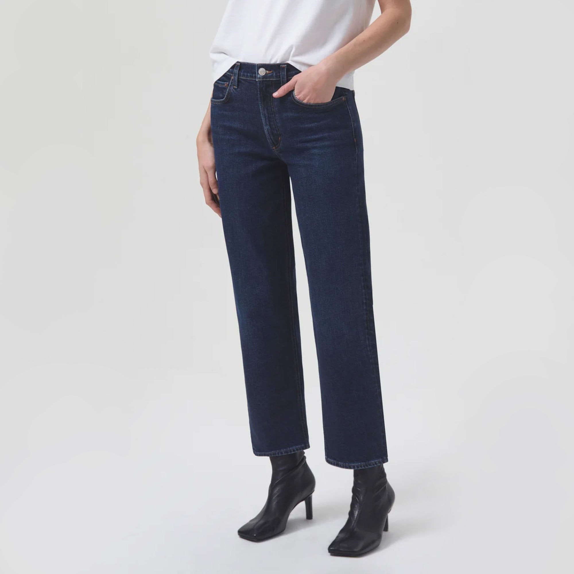 Kye Mid Rise Straight Leg Jeans in Song Collen Clare