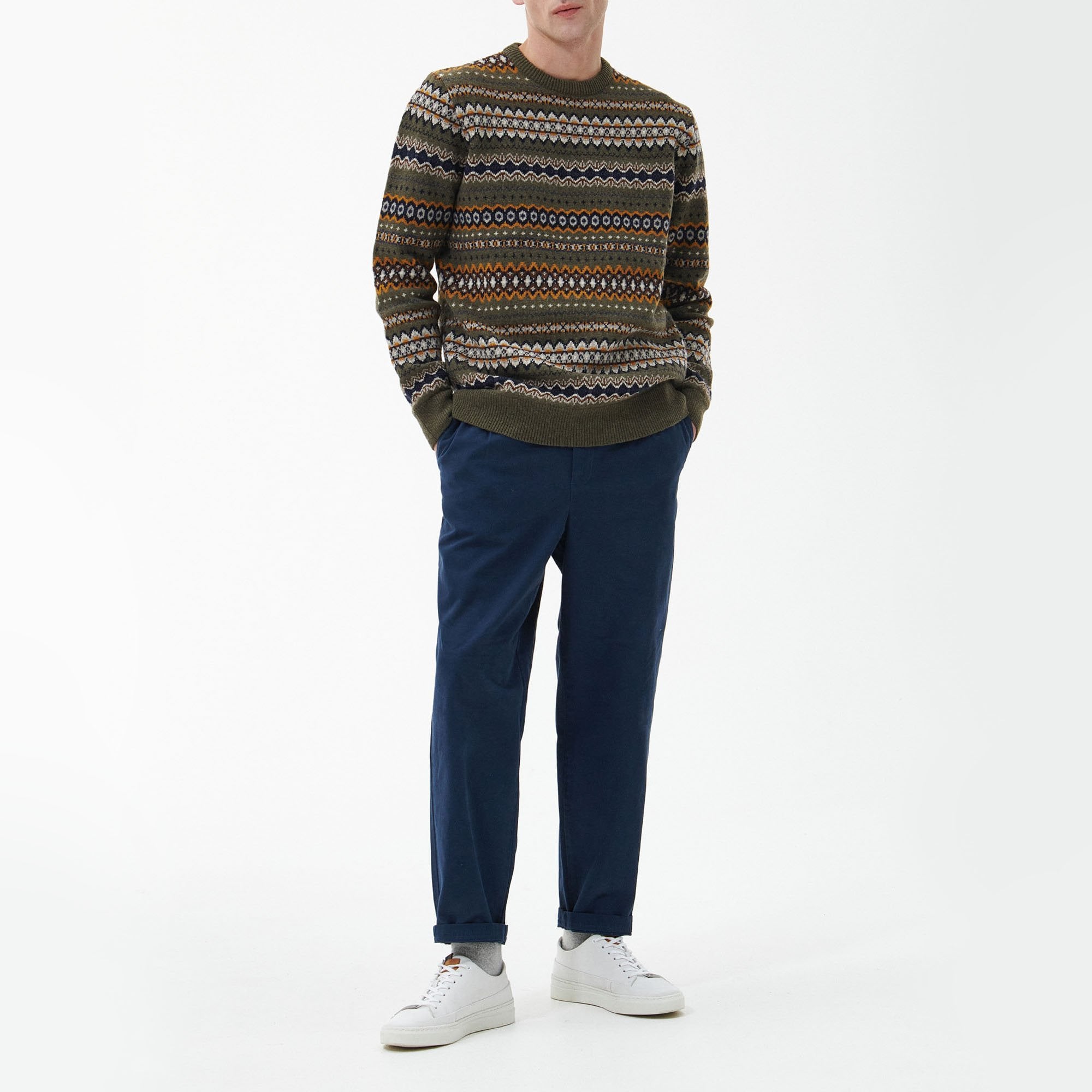 Barbour case fairisle sales crew neck jumper