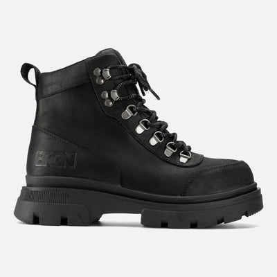 BRGN Hiking Boots in New Black