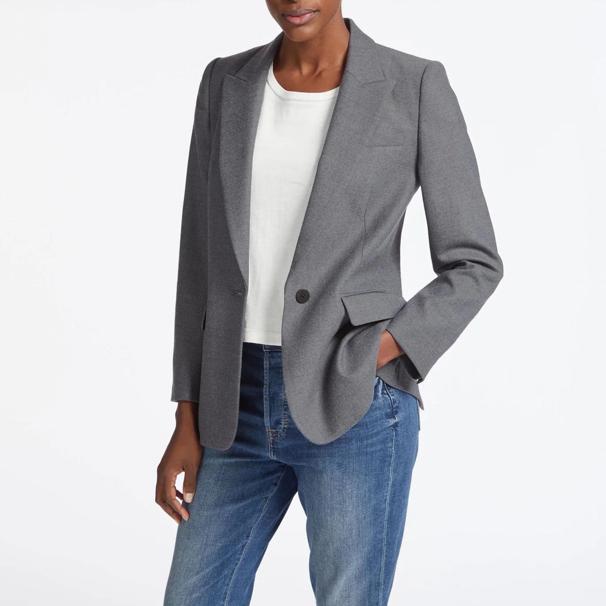 Stretch deals wool blazer