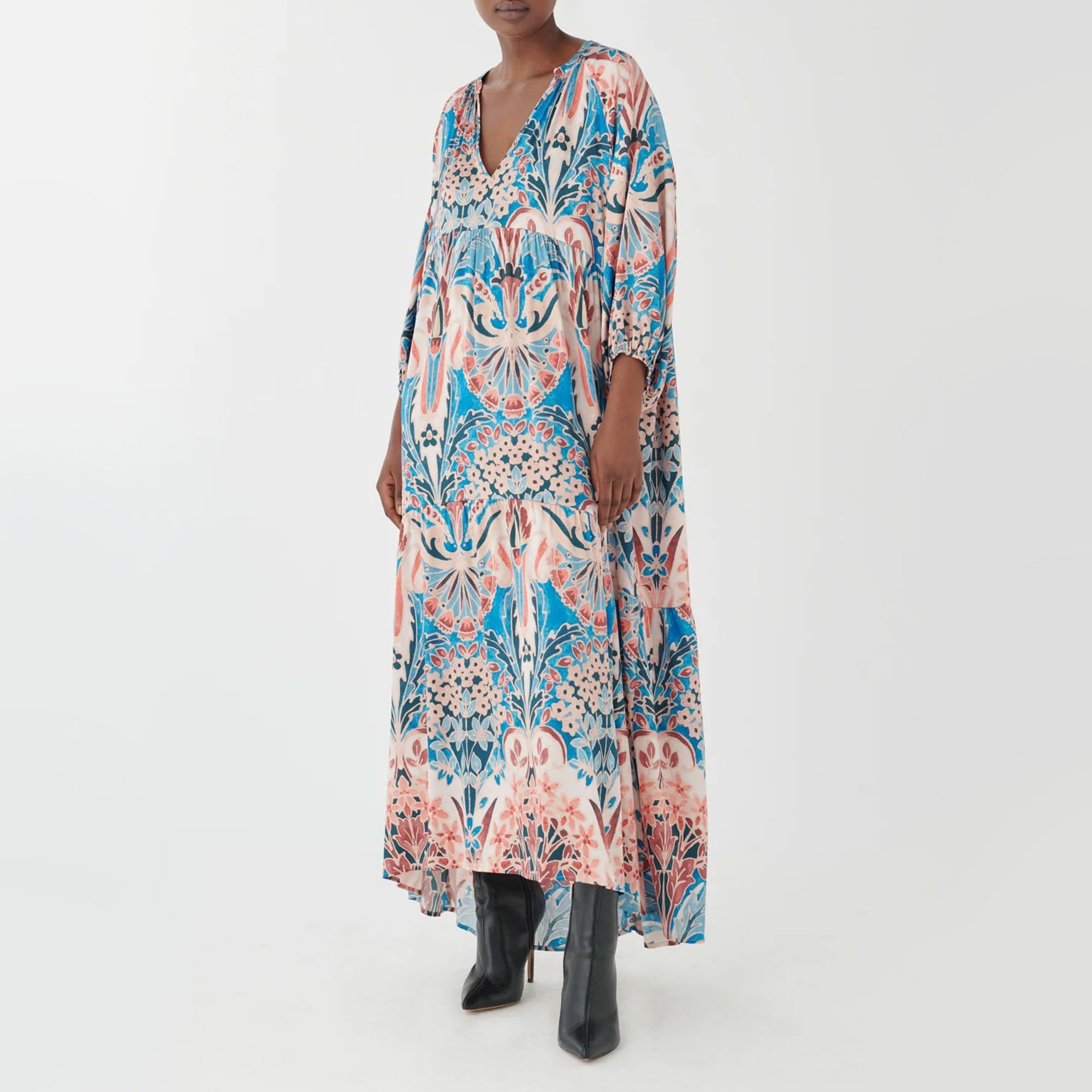 Maxi dress 2025 with palazzo