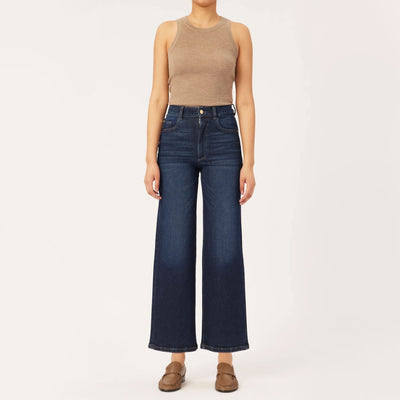 DL1961 Hepburn Wide Leg Jeans in Mediterranean