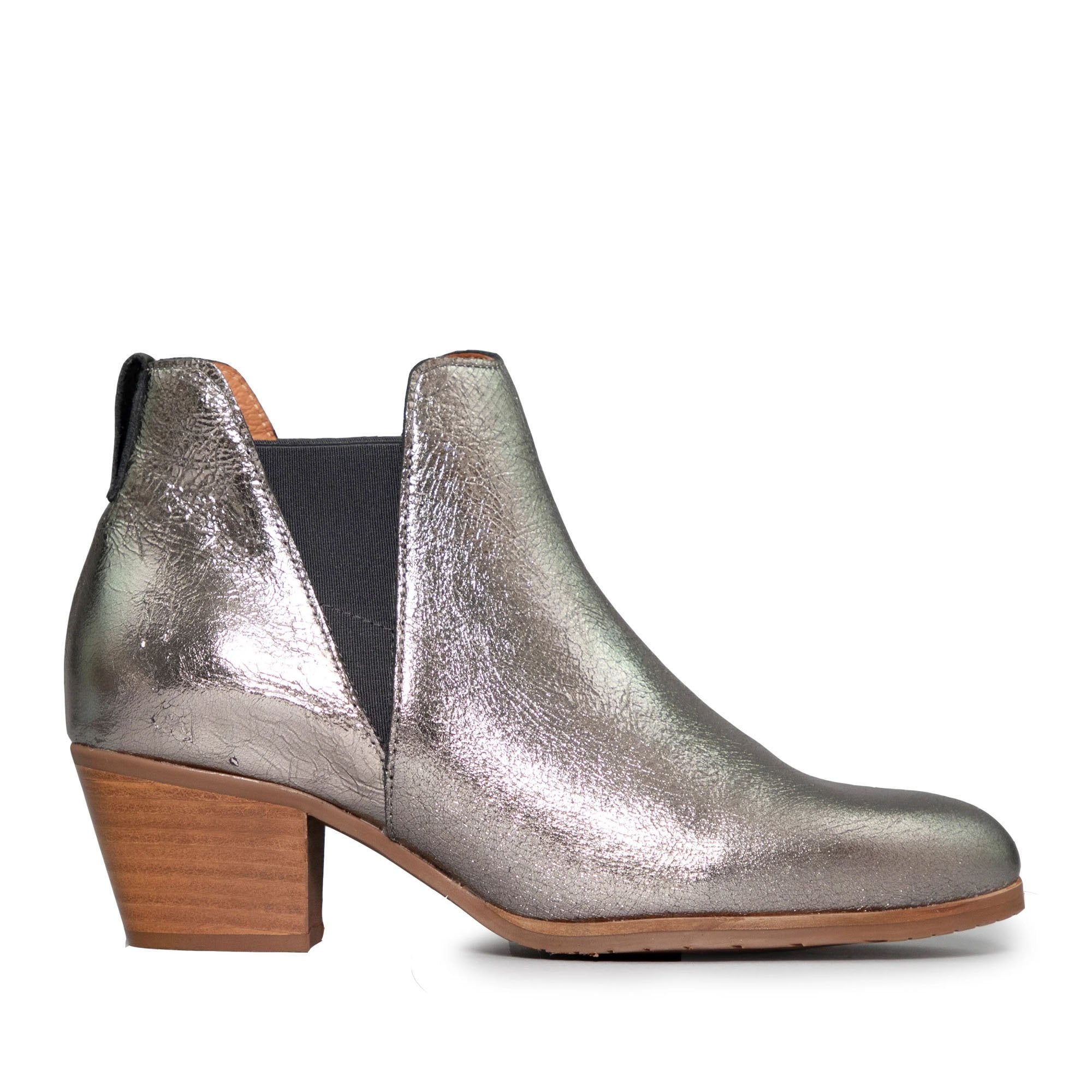 Metallic silver sale ankle boots