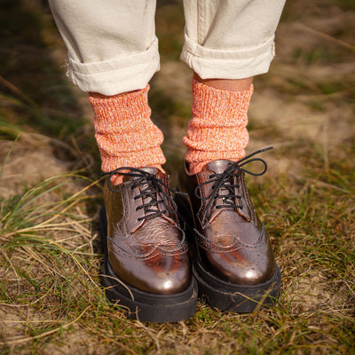 IVY ELLIS Ladies JoJo Yosemite Socks in Rust