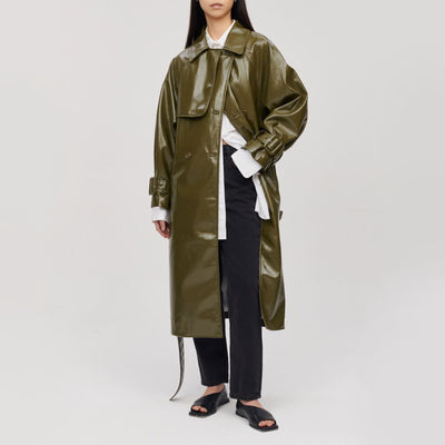 Winona Trench Coat in Green