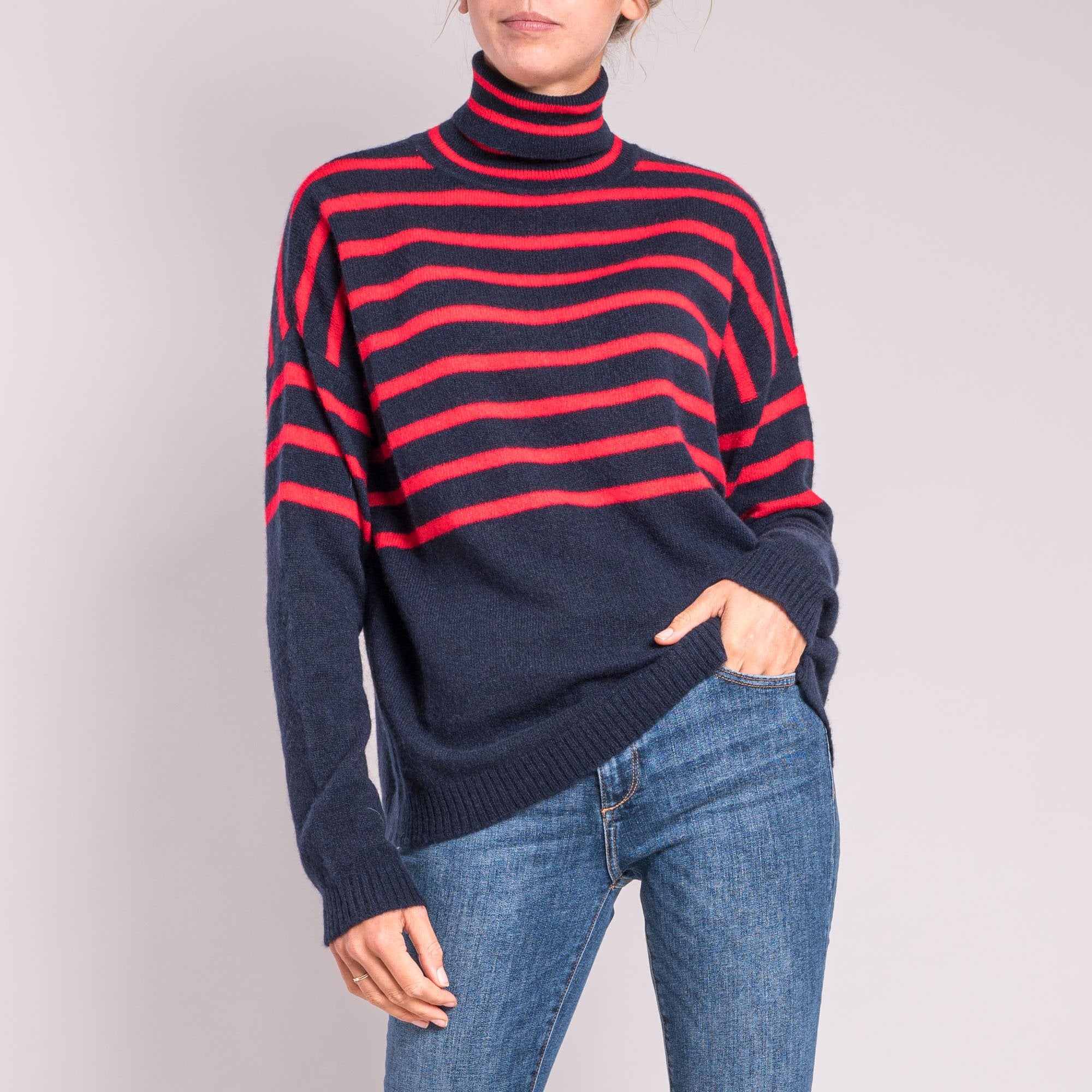 Red and navy on sale jumper