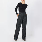 Deacon 1 Trousers in Dark Grey Melange