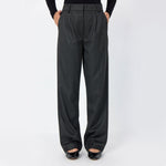 Deacon 1 Trousers in Dark Grey Melange