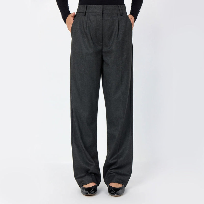 Deacon 1 Trousers in Dark Grey Melange